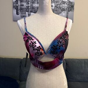 NWT - bebe Beaded Bustier Top